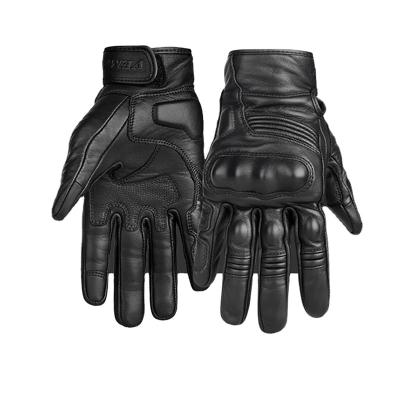 China Full Finger Four Seasons Motorcycle Leather Waterproof Gloves Climbing Anti-fall Retro Touch Screen XS Breathable Gloves for sale