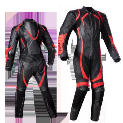 China Leather Motorcycle Clothing Mens FEHER One-Piece Sets Singlet Motorcycle Suit Racing Suit Track Training Suit Competition for sale