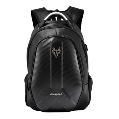 China Waterproof Motorcycle Backpack Carbon Fiber Waterproof Moto Motorcycle Helmet Bags Travel Luggage Computer Bags USB Charging Plug for sale