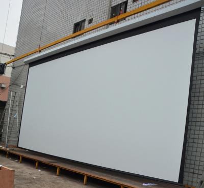 China Electric Motorized Projection Screen Different Size For Home Theater Home Theater Projector Screen for sale