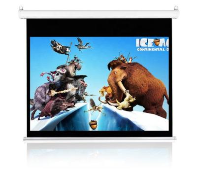 China 16:9 92inch Luxury Electric Matte White Motorized Projection Screen Electric Projector Screen en venta