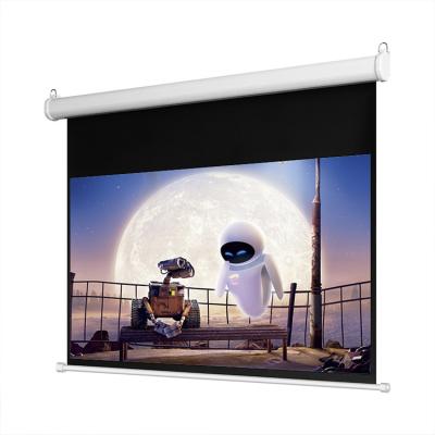 China Electric High Quality Custom 120 Inch 16:9 Electric Projector Screen For LED LCD DLP for sale