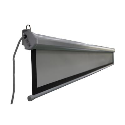 China 84 Inch Electric 4/3 Fiberglass Electric Projection Screen For School Classroom for sale