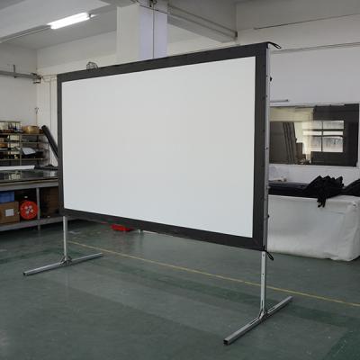 China Fast Easy Fold Screen Indoor Outdoor Outdoor Carry Fast Fold Projector Screen 4K HD Movie Projection Screens for sale