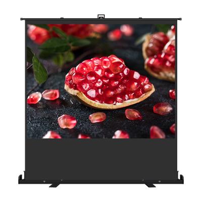 중국 Pull up 100 inch portable projector screen pull up floor standing projection screen 판매용