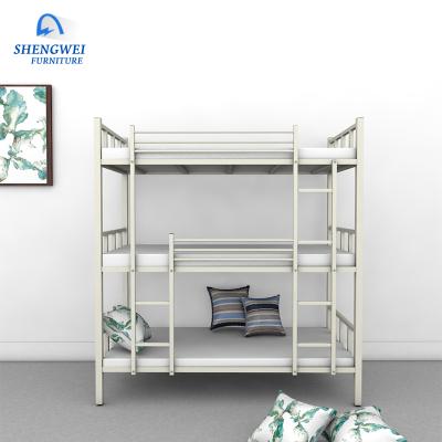 China Other China manufacturer supply hotsale high quality heavy duty 3 tier school bunk bed steel bed for sale