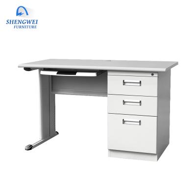 China Wholesale Customized Henan Factory Adjustable Office Table Desk Metal Computer Desk (Other) With Drawers for sale