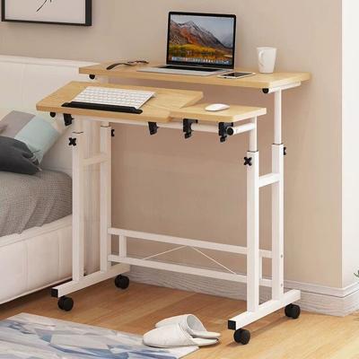 China (Height) Adjustable Home Use White Height Adjust Standing Table With Wheels And Coffee Table for sale