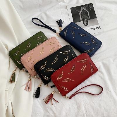 China Wholesale Waterproof PU Leather Cheap Wallet Women Long Zipper Clutch Lady Bags Fashion Purse For Girl for sale