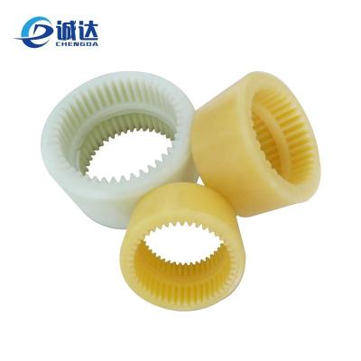 China MC/POM/PA6 Industrial Equipment Nylon Gear Bushing With High Wear Resistance for sale