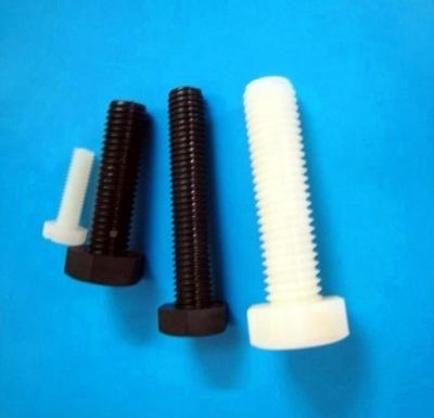 China PP.PE.ABS.PA6.PA66 customized plastic threaded stud bolts and nuts for sale