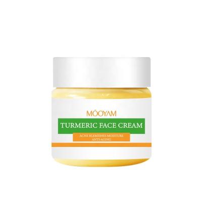 China New Design Organic Skin Revitalizer Private Label Beauty Skin Care Whitening Moisturizing Turmeric Anti Aging Face Cream for sale