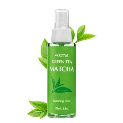 China Toner OEM Factory Customized Organic Private Label Face Skin Care Moisturizing Green Tea Matcha Toner Balancing Mist Spray for sale