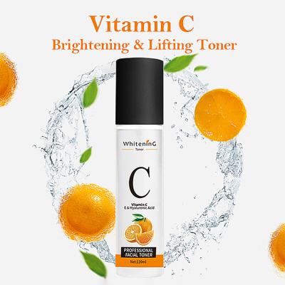 China Private Label Paraben Free Low Moq Facial Vitamin C Treatment Mild Organic Hydration Facial Toner Cleansing Toner for sale