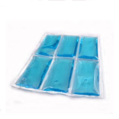 China Ice Pack Customized Hot Sale Reusable PVC Round Lip Shaped Instant Ice Gel Pack Food Transport Ice Pack For Ice Packs for sale