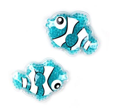 China Hot Wholesale Kids Gift Reusable Animal Use Fish Forms Gel Warm Cold Beads Packaging Eco-friendly for sale