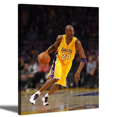 China Kobe Bryant Modern Painting Posters Artwork Wall Art Basketball Player Canvas for sale