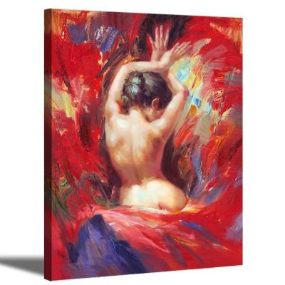 China Modern Sexy Naked Nude Woman Oil Paintings Girl Artwork Picture Picture Oil Painting On Canvas Wall Art for sale