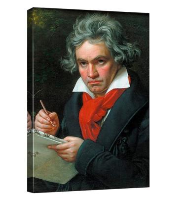 China Good Art Reproduction World Modern Famous Portrait Of Beethoven People Canvas Wall Art Painting for sale