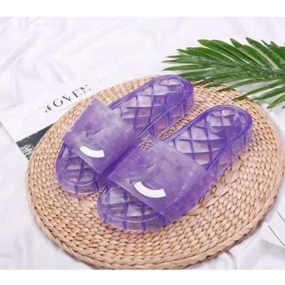 China Fashion Trend Lover Unisex Shoes Logo Jelly Sandals Anti-skid Breathable Custom Made Shoes for sale