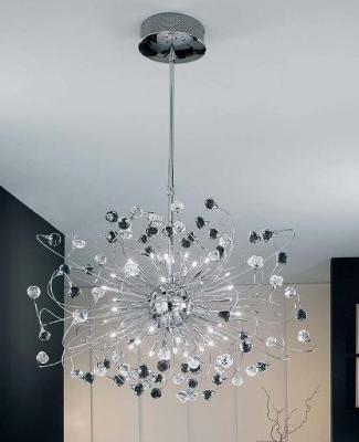 China Modern Metal+Glass Roses Glass Chandelier for sale