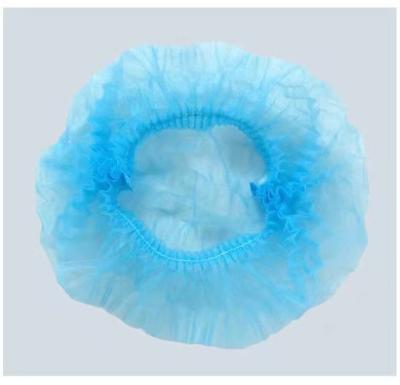 China Cleanrooms Food Service Breathable Nonwoven Blue Green Disposable PP Blower Hat for sale