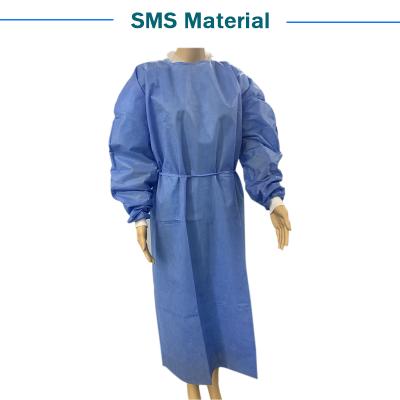 China Home Medical Equipment Stores Level 1 SMS Isolation Gown Disposable Non-Sterile Safety Clothing For Hospital Operating Uniform Coveralls for sale