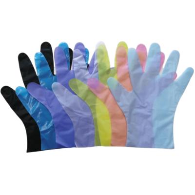 China Dish Colorful Disposable Wash Gloves Hand Food Grade Waterproof Kitchen Household Disposable Gloves Strip for sale