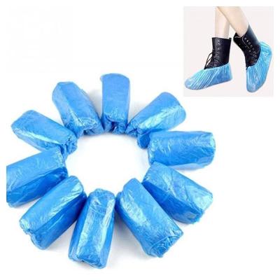 China Thick plastic plastic shoe cover workshop household non-slip indoor and outdoor waterproof rainy weather PE shoe cover for sale