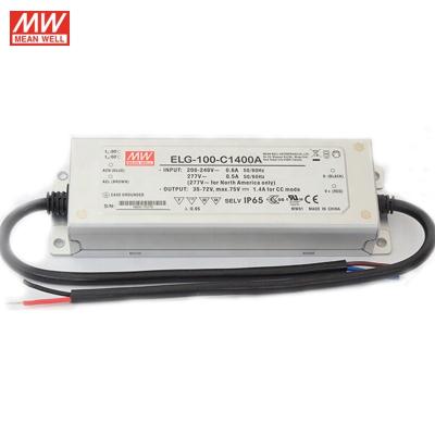 China Meanwell ELG-100-C500A 100w (dim-to-) Adjustable Led Tube Driver for sale