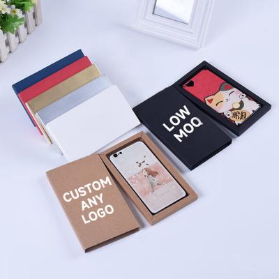 China Disposable Customized Logo Personalized Universal Drawer Paper Phone Case Cover Packaging Box for sale