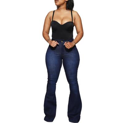 China Breathable Cowinner Bell Bottom Jeans For Women Classic High Waisted Flared Pants for sale