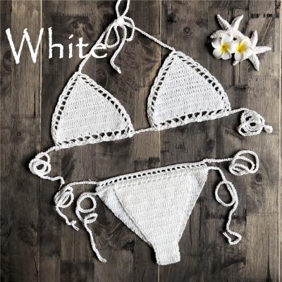 China Cowinner Breathable Women Sexy Hollow Out Crochet Knit Bikini Set for sale