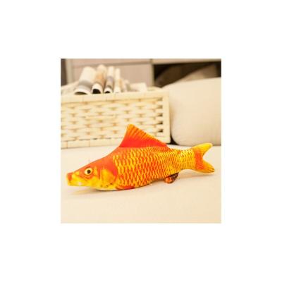 China Factory Supply Plush Toys Fishing Electric Cat Fake Swing Simulation Fish Pet Toy for sale