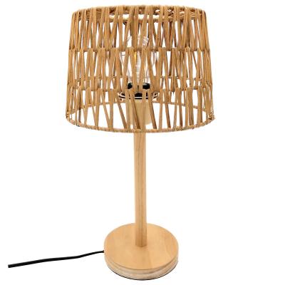 China Modern handmade rattan wood table lamp, floor lamp and pendant lamp or bamboo shade only available for sale