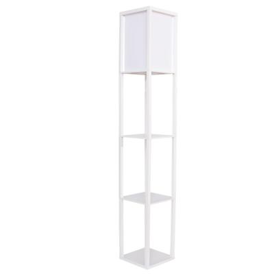 China Modern Modern Floor Lamp with Shelves for Living Room and Bedroom Decorative with A60/A19 LED Bulb Floor Lamp Shade for sale