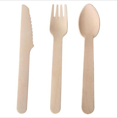 China Luxury Disposable Wooden Cutlery /Knife /Spoon Dinnerware Set (Customized) Wedding Birthday Party Utensils for sale