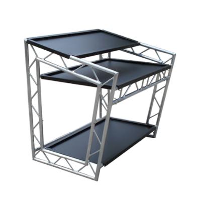 China Events Exhibition Booth Desk Truss Collapsible DJ Booth Counter for sale