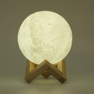 China RV Creative Moon Lamp Warm Humidifier with LED Light 240mAh Plug-in Rechargeable Optional for sale