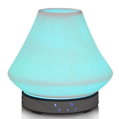 China Household Humidifier Diffuser Ceramic Ultrasonic Led Custom Essential Oil Diffuser with 7 Colors Changing for Skin Face Allergies for sale