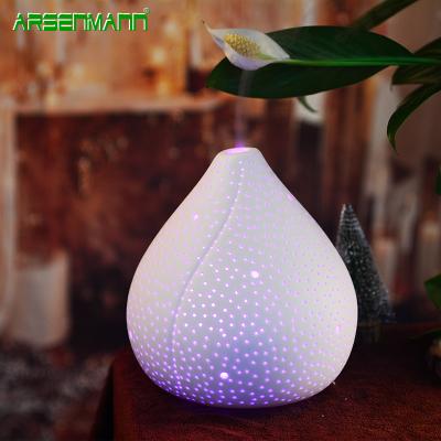 China Color Changing Portable Ceramic Stone 100ml Aroma Air Diffuser Low LED Light Switch Exclusive New Arrival For Bedroom Table Top for sale