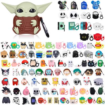 China Eco-friendly Earphone Silicone Cases Anime Cartoon For Airpod 1 2 pro For Men Women Girls Shape 3d Funny Animal Design For Airpods Case for sale