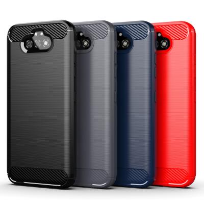 China High Quality K300 Full Protective Shockproof Silicone Carbon Fiber Soft Phone Bumper Case For LG for sale