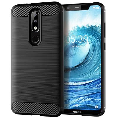 China High Quality For Nokia 5 Case Carbon Fiber TPU Soft Full Cover Shockproof Protector Fit Case For Nokia 5.1 Nokia 5.1Plus for sale