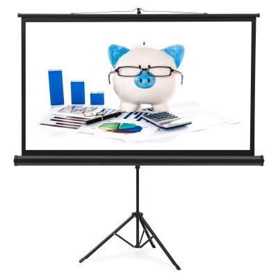 China Tripod 70 Inch Matt White HD Stand Tripod Foldable Projector Screen For Home School for sale