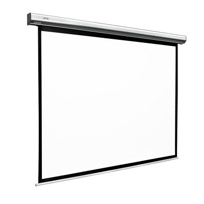 China 150 Inch Convenient Wall Mount Motorized Projector Screen Home Theater Screen for sale