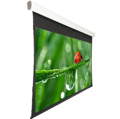 China Pull Down Motorized Projector Tab-Tensed Screen With Special Tension Design For Home Theater for sale