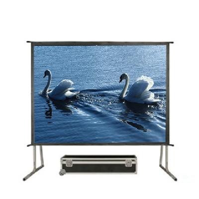 China View 200 Inch Portable Large Outdoor Fast Fold Front Rear Projector Screen With Foldable Stand For Outdoor&Cinema for sale