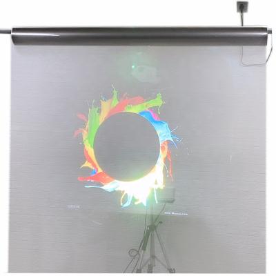 China Self Adhesive Film Advertising Transparent Holographic Display 3D Projection Film for sale