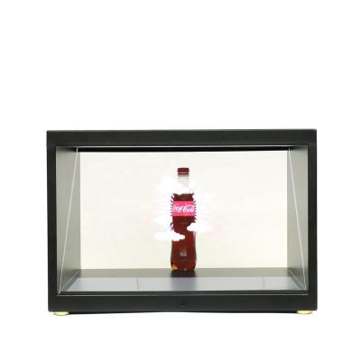 China Hot Selling Hologram Hologram Technology 180 Degree 3D Glass Holographic Box For Shopping Malls Advertising for sale